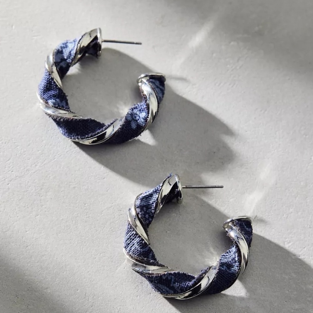 Bandana Hoop Earrings